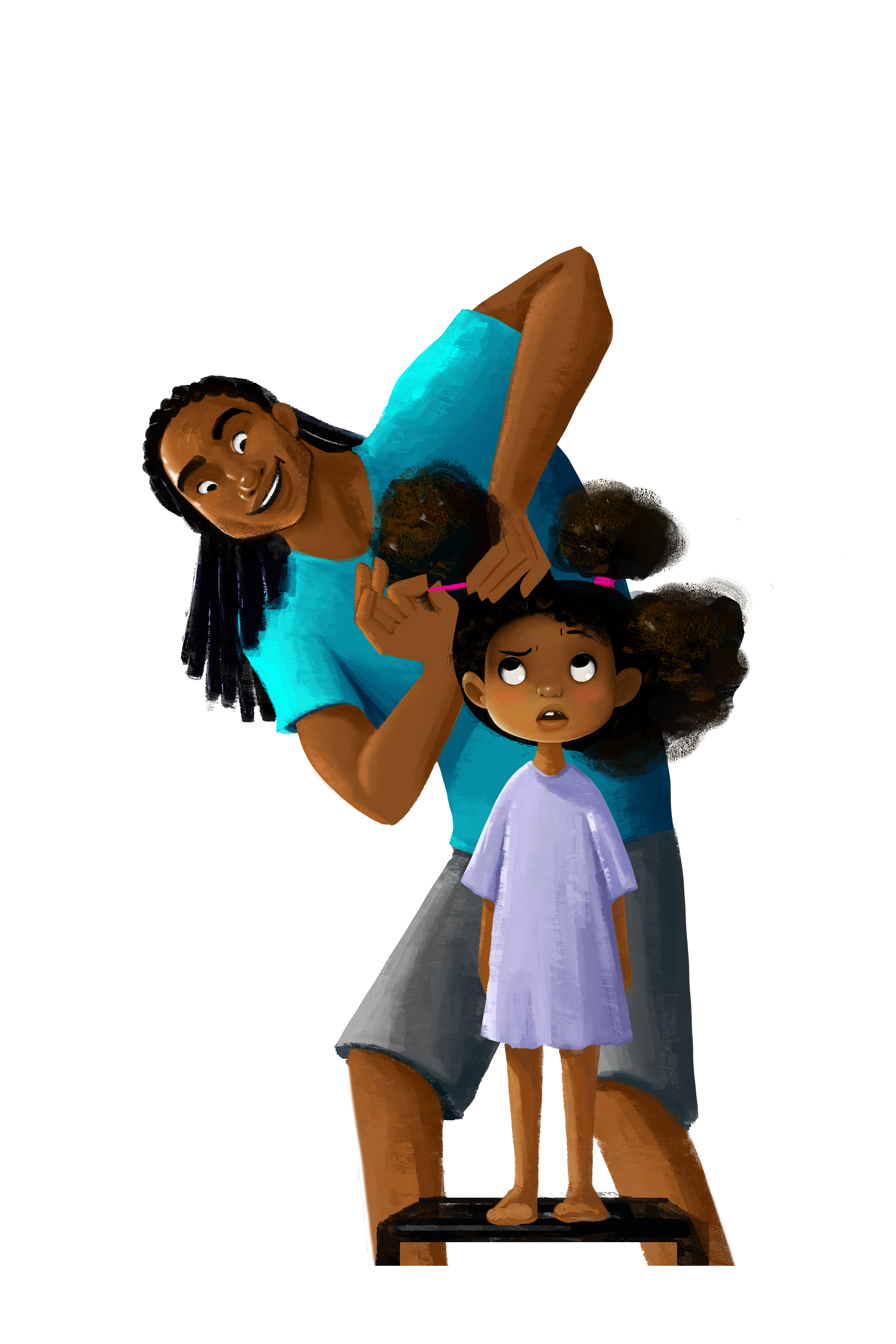 Swoon Alert: New Cartoon Focuses On Black Dad Doing His Baby Girl's